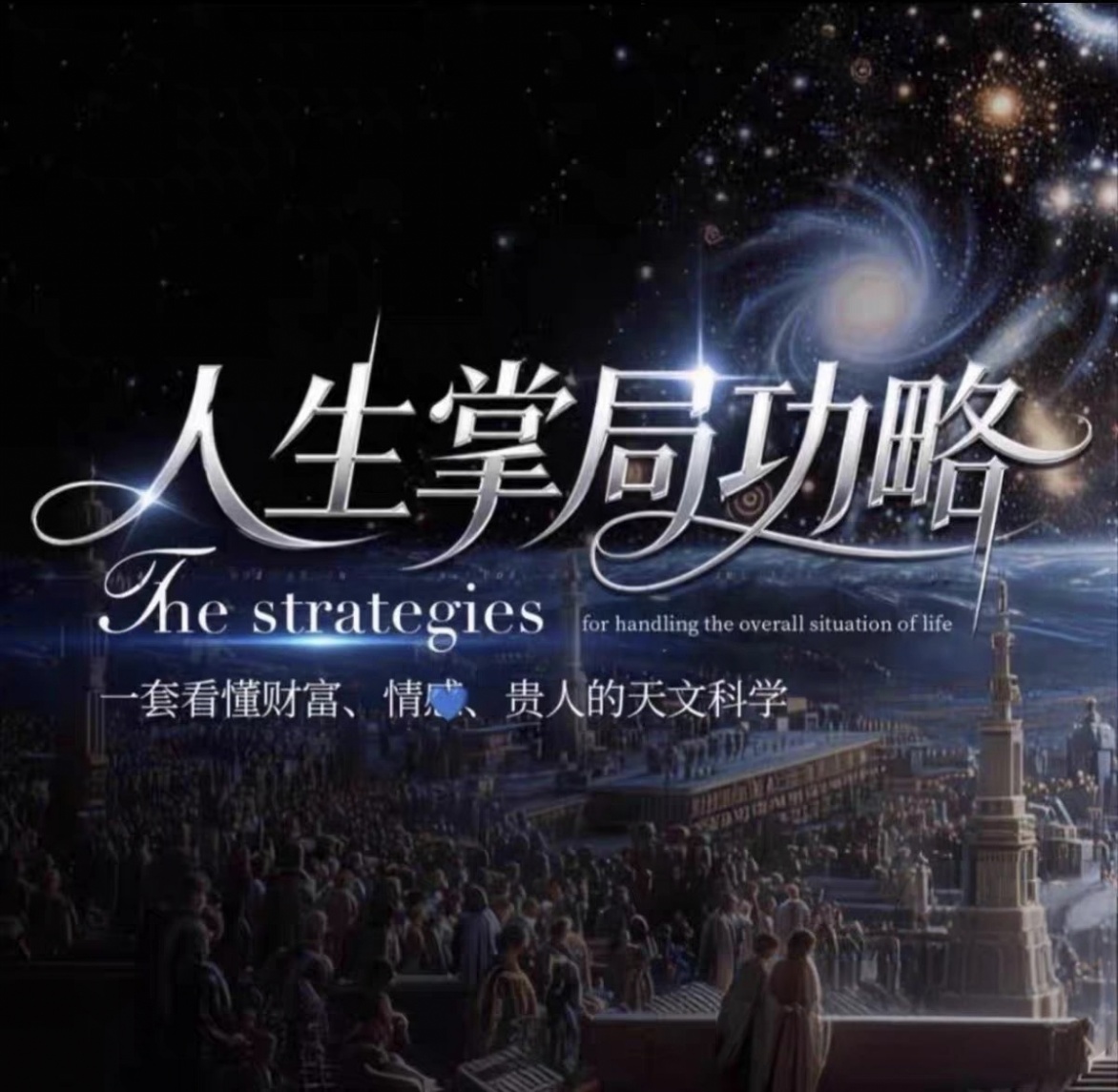 【占星课程】管一院长《人生掌局攻略》全套课程，含独家星盘笔记