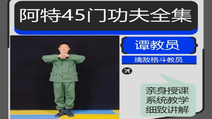 【防身格斗】《阿特45门功夫大合集》零基础全套完整视频教学课程
