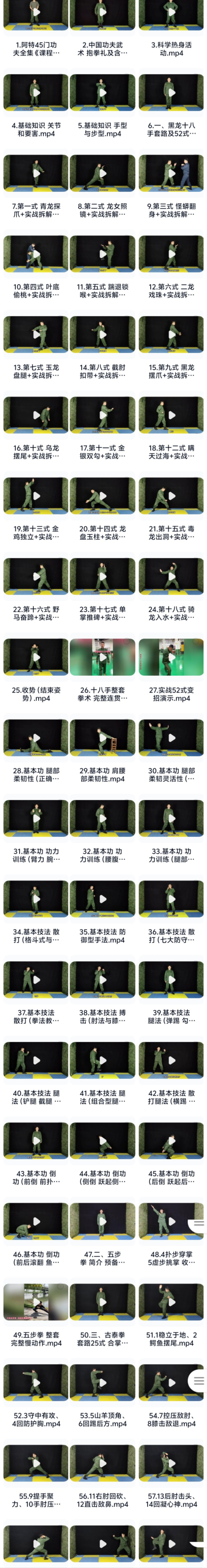 【防身格斗】《阿特45门功夫大合集》零基础全套完整视频教学课程