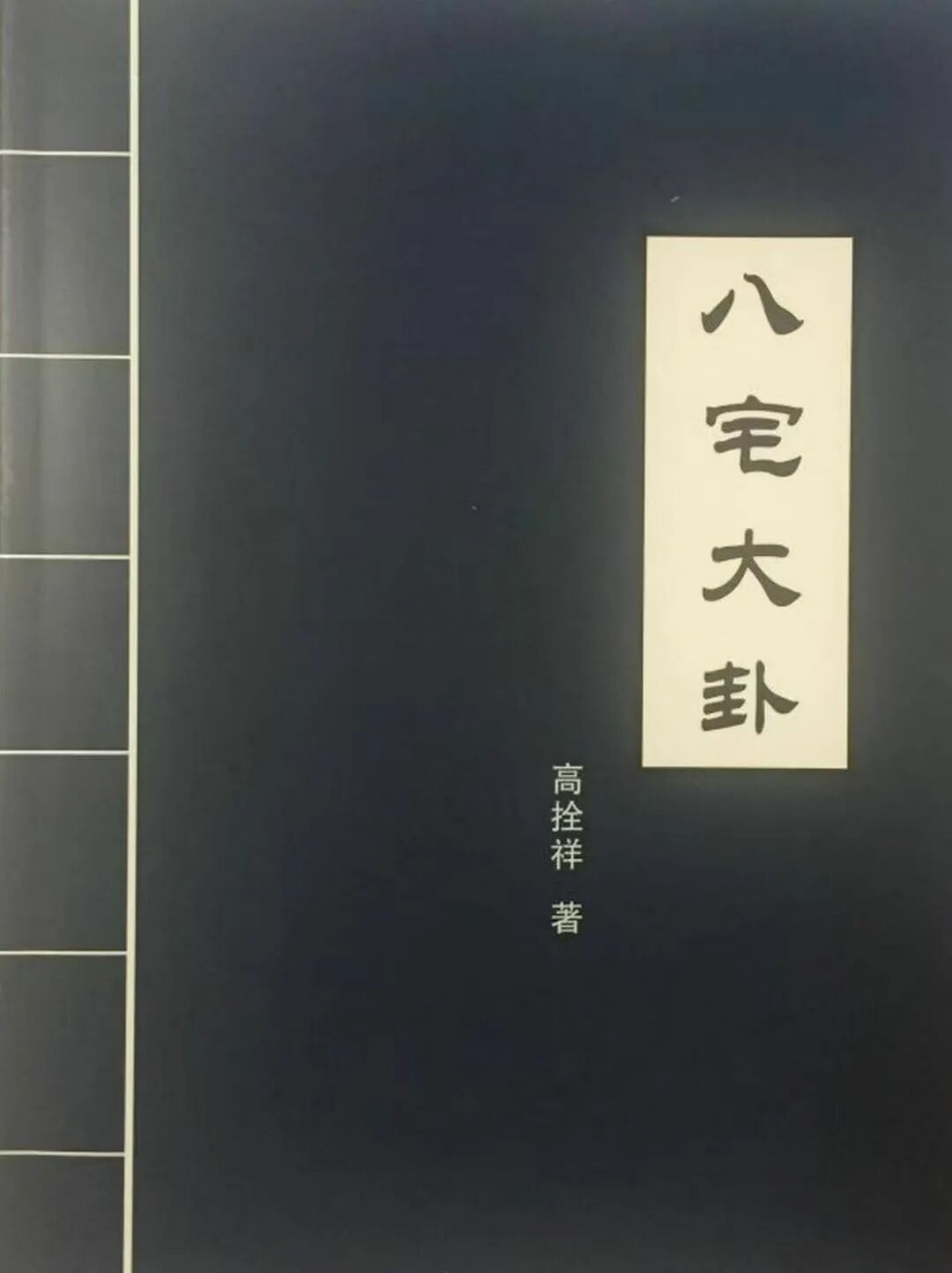 《八宅大卦》高栓祥面授班培训资料 全书共139页