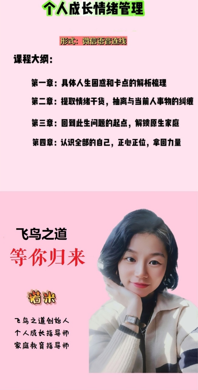 【个人成长】2026诺米老师飞鸟之道飞鸟传心集大合集146节视频课