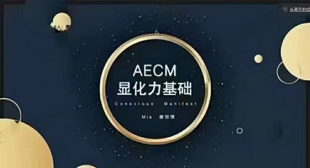 弥雅《AECM显化力基础》1.aecm链接与简介2.显化技巧和独门秘籍3.修正过去