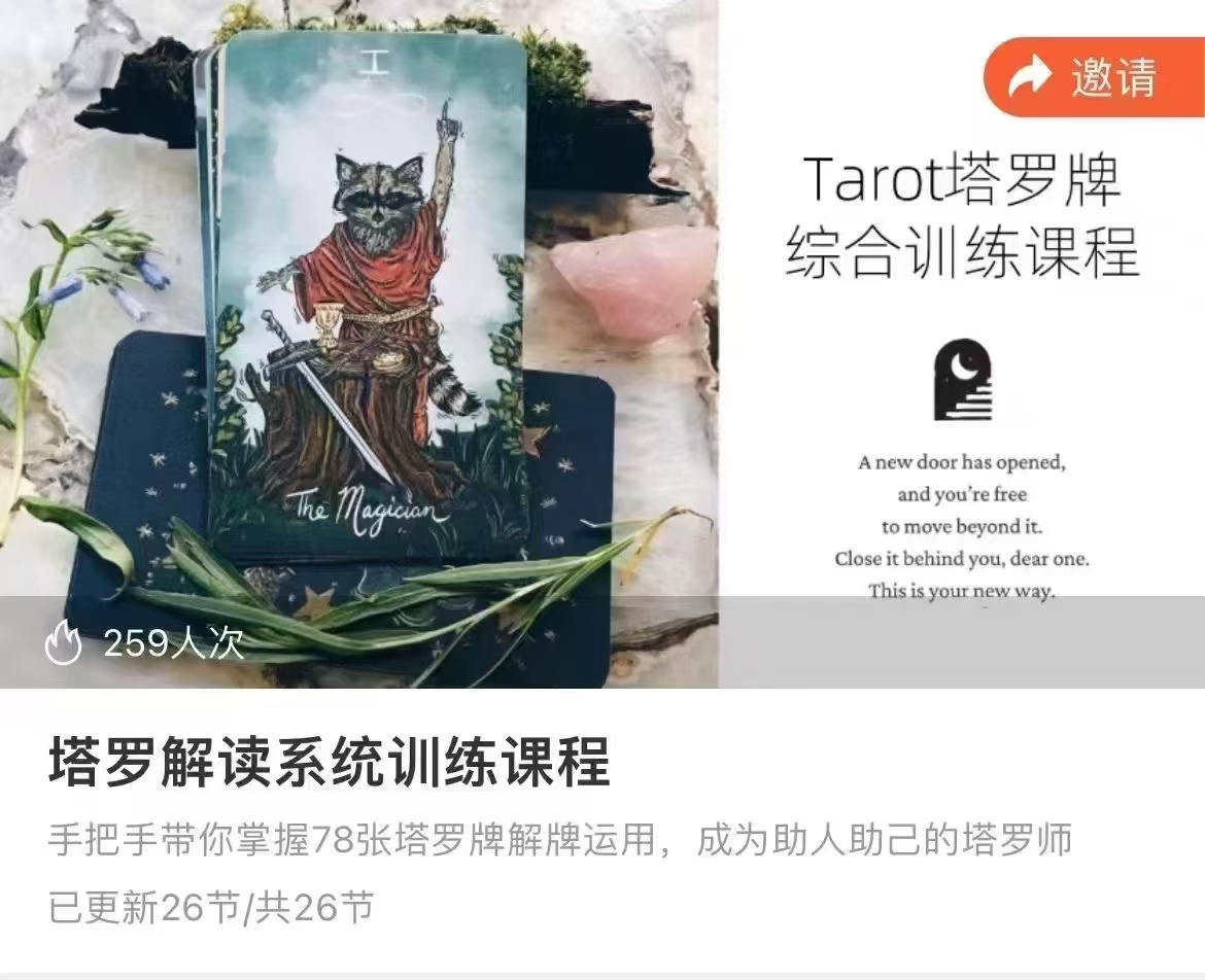 绯月·塔罗牌综合训练课程