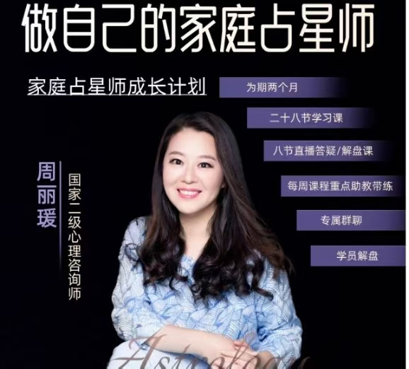 【占星课】周丽瑗做自己的家庭占星师