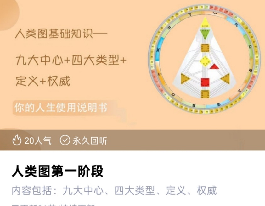 【人类图】独家 人类图解读师成长乐园  宣宣老师 人类图第一阶段第二阶段第三阶段！共三套！！