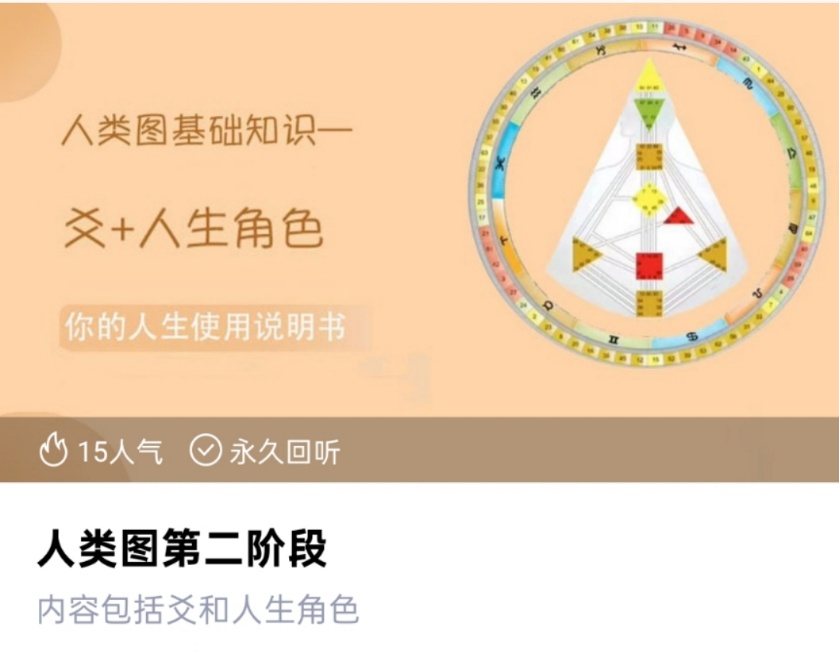 【人类图】独家 人类图解读师成长乐园  宣宣老师 人类图第一阶段第二阶段第三阶段！共三套！！