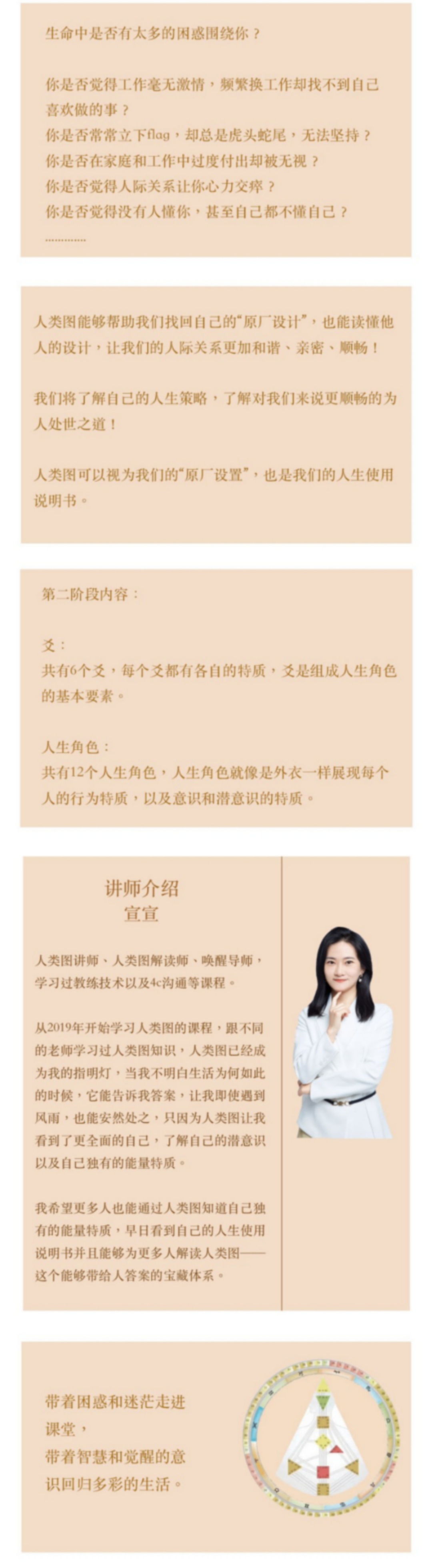 【人类图】独家 人类图解读师成长乐园  宣宣老师 人类图第一阶段第二阶段第三阶段！共三套！！