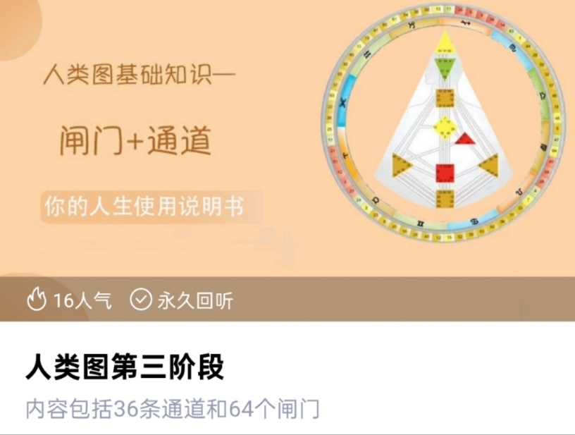 【人类图】独家 人类图解读师成长乐园  宣宣老师 人类图第一阶段第二阶段第三阶段！共三套！！