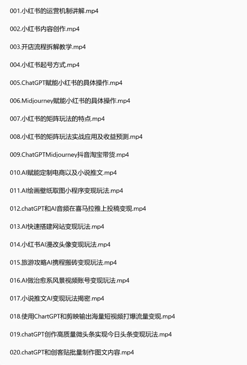【AI变现课程】AI副业实战变现课